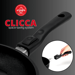 FRYING PAN CLICCA DIAMANT PLUS INDUCTION  with removable handle