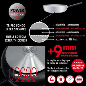 FRYING PAN CLICCA DIAMANT PLUS INDUCTION  with removable handle
