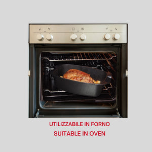 Cazuela rectangular con tapa HARD COOK