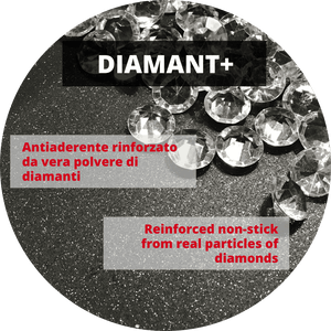 FRYING PAN CLICCA DIAMANT PLUS INDUCTION  with removable handle