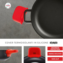 Cargar imagen en el visor de la galería, Cubremangos de silicona rojo 2 pzas
