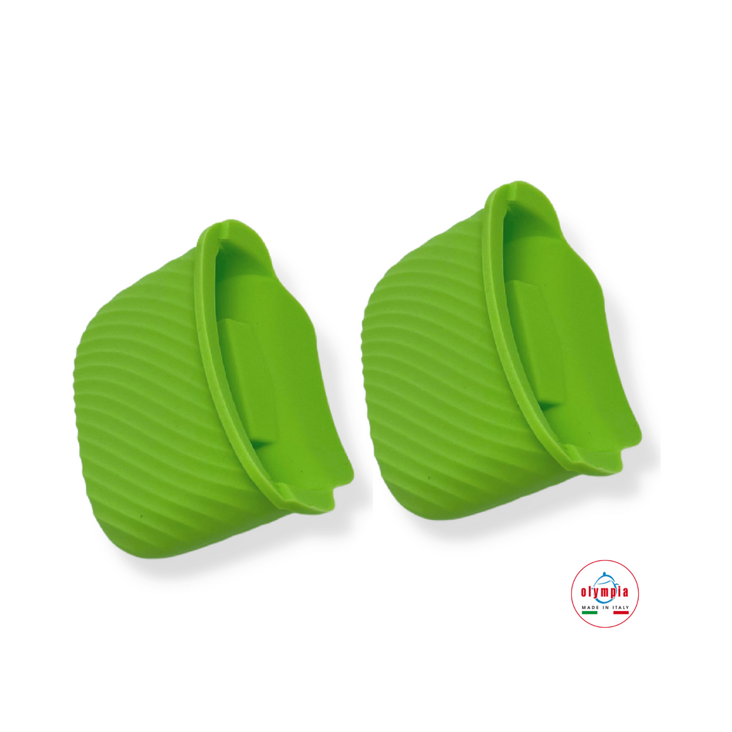 Cubremangos de silicona verde 2 pzas